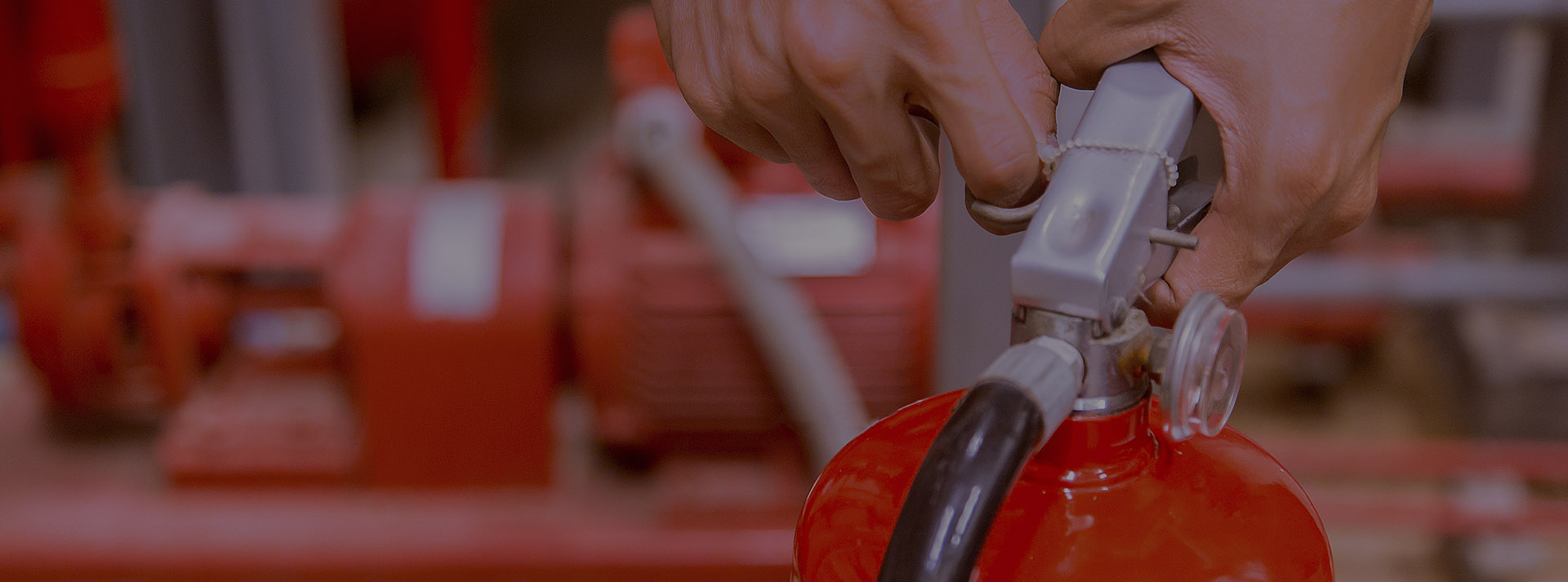 Treinamento de manuseio<br> de extintores